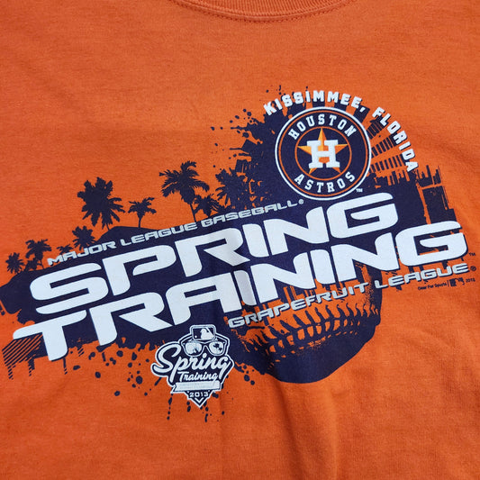 Houston Astros Shirt 2013 Spring Training Mens XL Orange MLB Baseball gear for sport