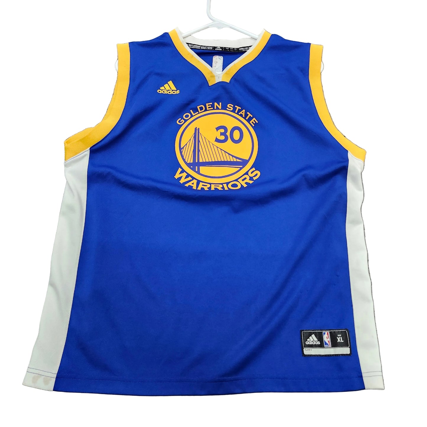 Golden State Warriors Stephen Curry 30 NBA Jersey Adidas Blue Mens XL