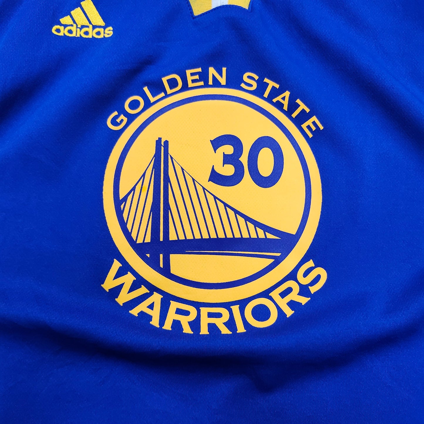 Golden State Warriors Stephen Curry 30 NBA Jersey Adidas Blue Mens XL