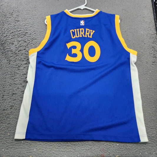 Golden State Warriors Stephen Curry 30 NBA Jersey Adidas Blue Mens XL