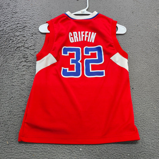 Adidas Los Angeles Clippers Blake Griffin 32 Red Basketball Jersey Youth M