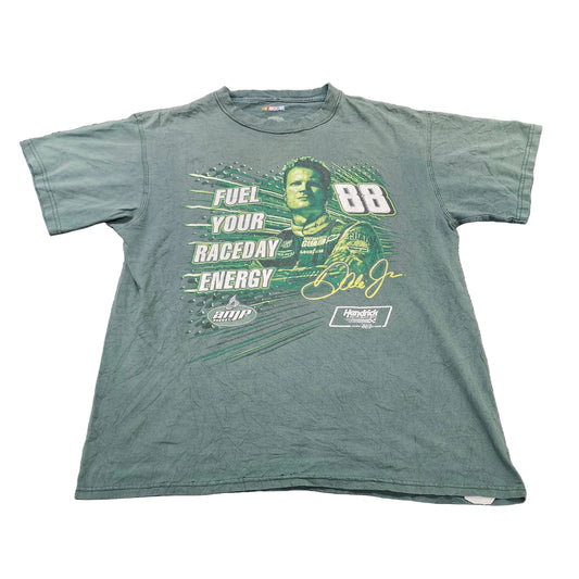NASCAR Dale Earnhardt Jr 88 Amp Energy 2009 Tour Shirt Green Large Lg