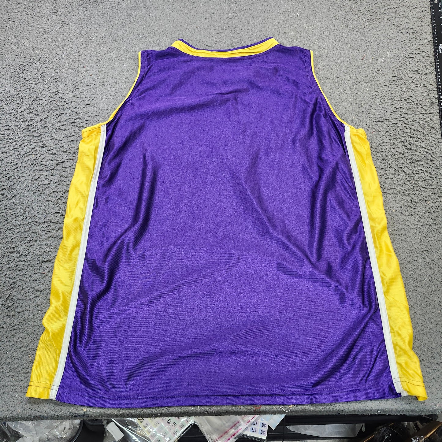 Tigers Basketball Jersey XXL Purple Yellow Made in USA Sportex Athletics