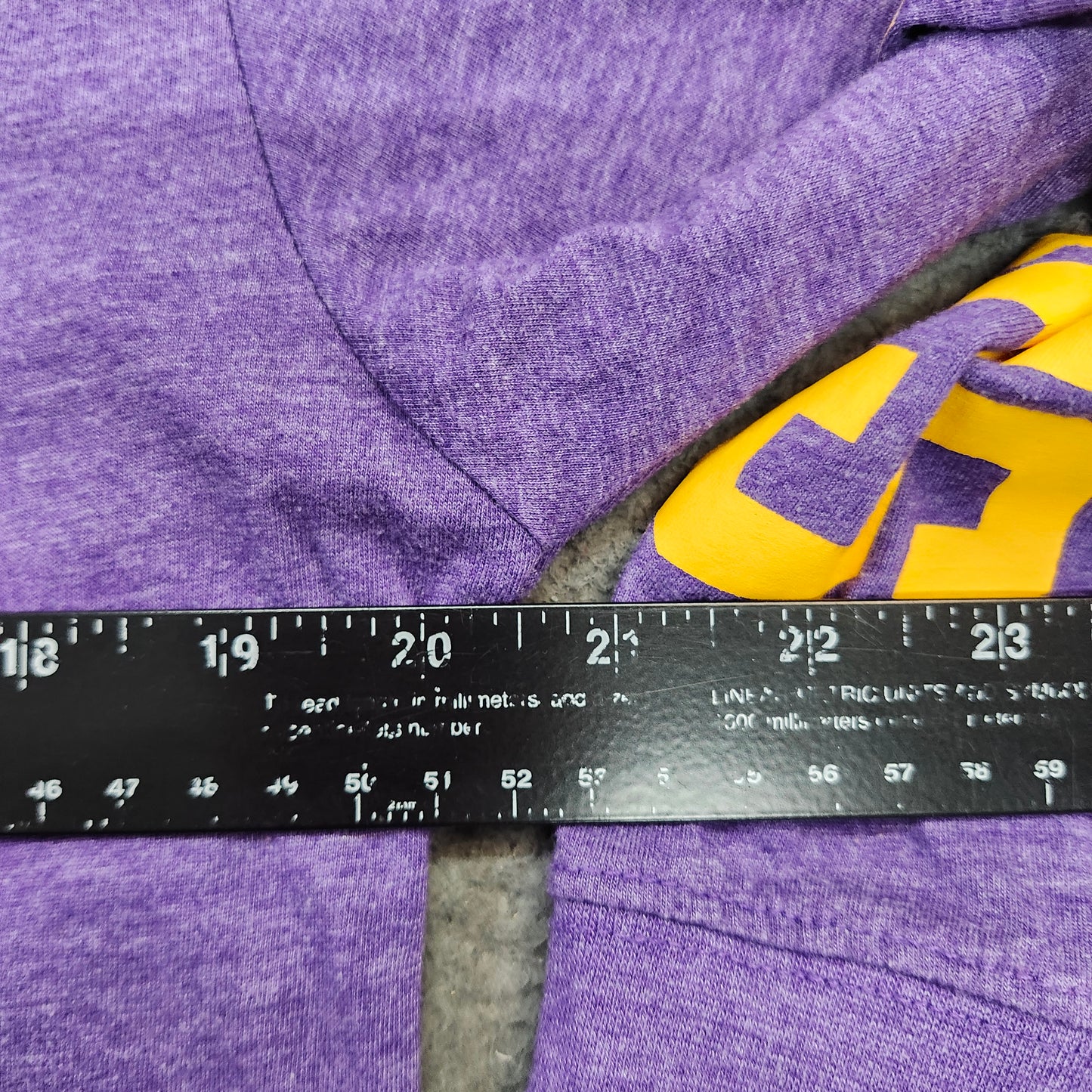 LSU Tigers Mens Medium Purple Long Sleeve Pocket T-Shirt NCAA