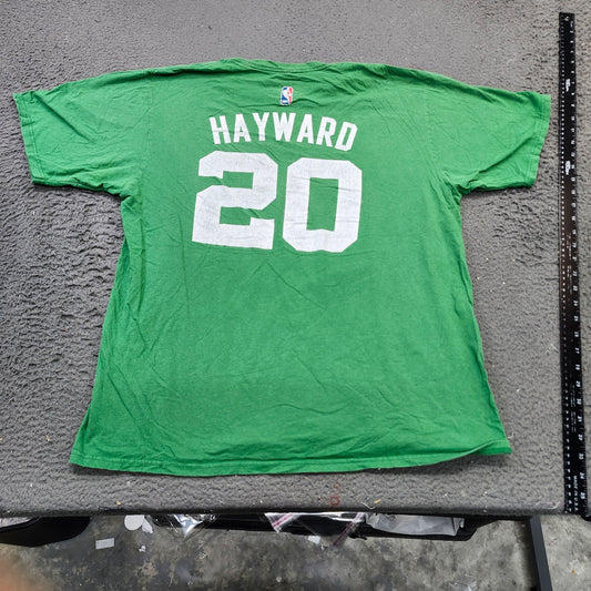 Boston Celtics Gordon Hayward 20 NBA Go-To Tee Green Adidas Mens XL T-Shirt