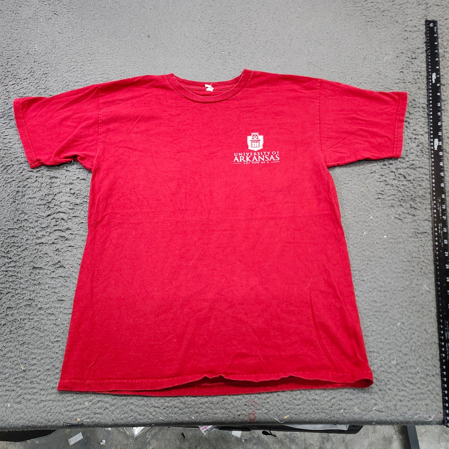 University of Arkansas Razorbacks Red Graphic T-Shirt The You of A Mens Large