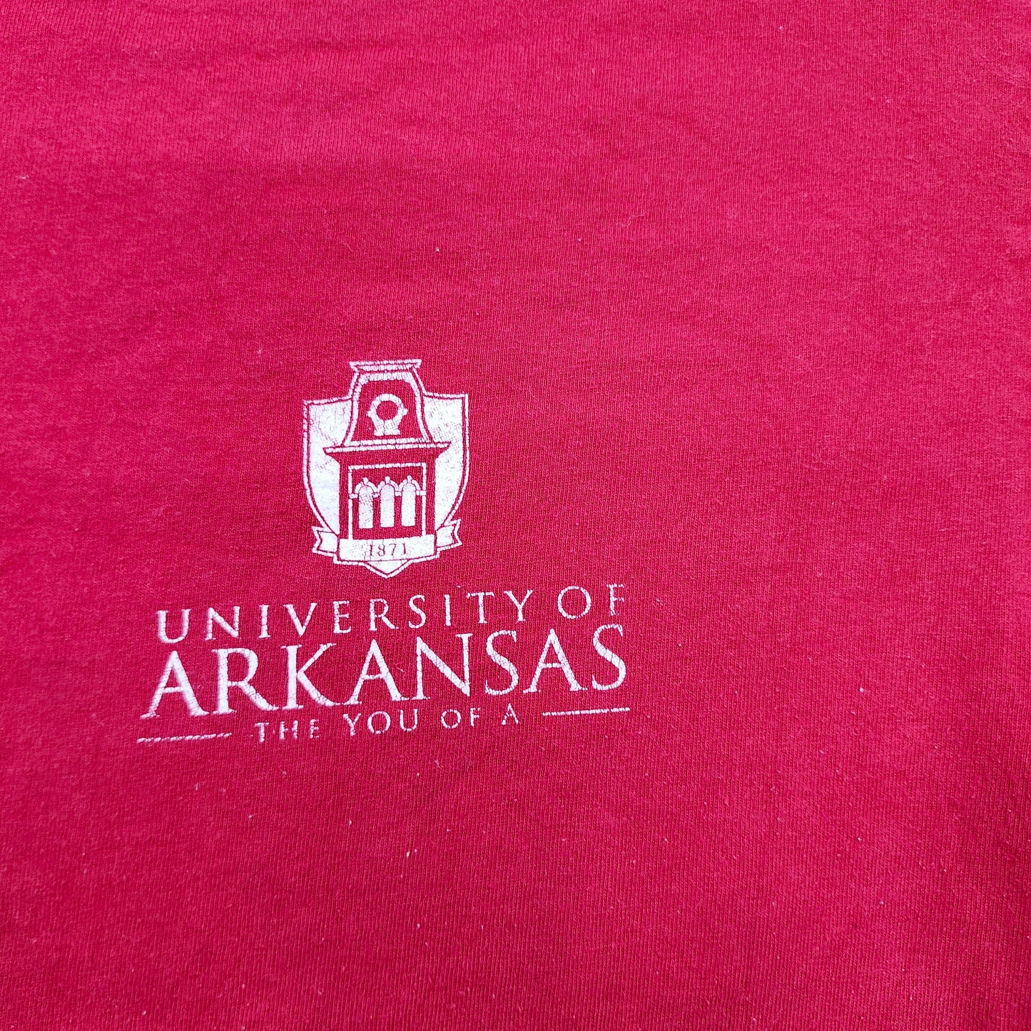University of Arkansas Razorbacks Red Graphic T-Shirt The You of A Mens Large