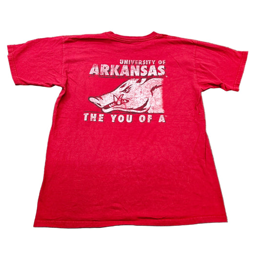 University of Arkansas Razorbacks Red Graphic T-Shirt The You of A Mens Large