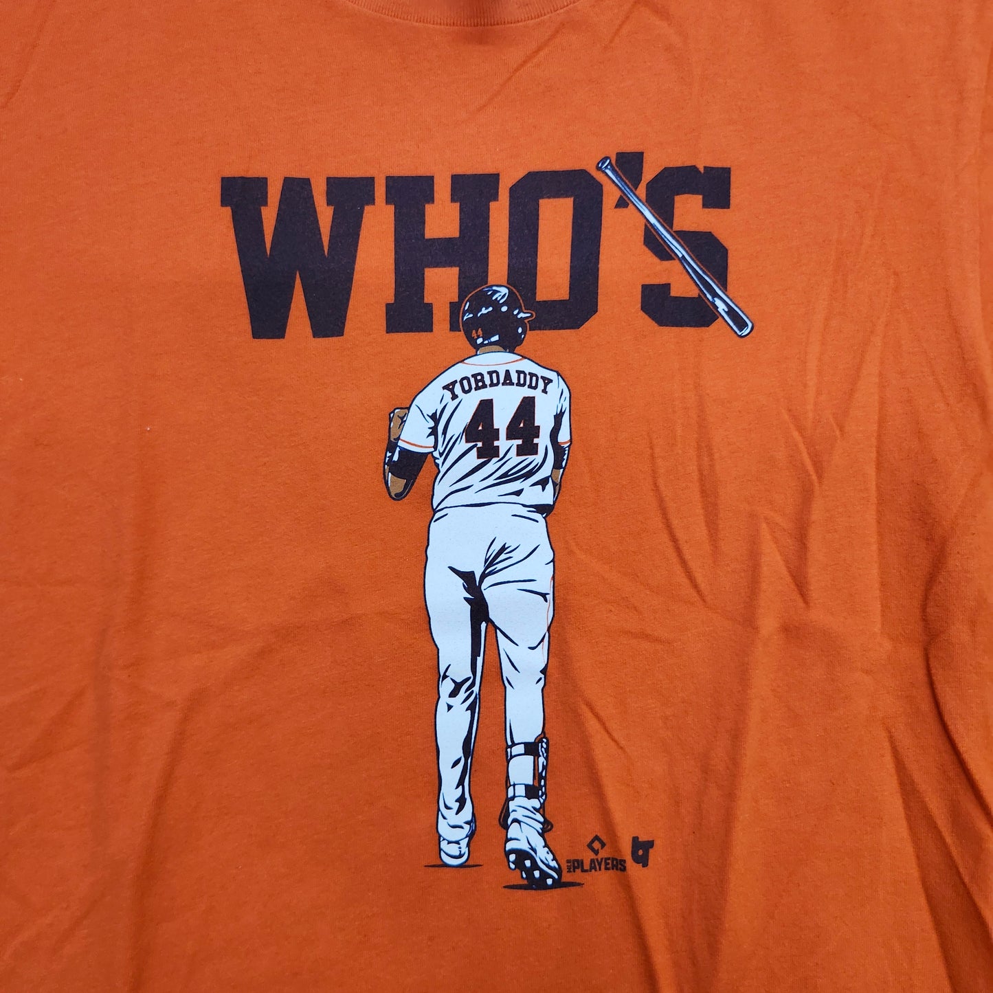 Houston Astros Shirt Mens S Orange MLB Baseball BreakingT Yordaddy 44 Tee