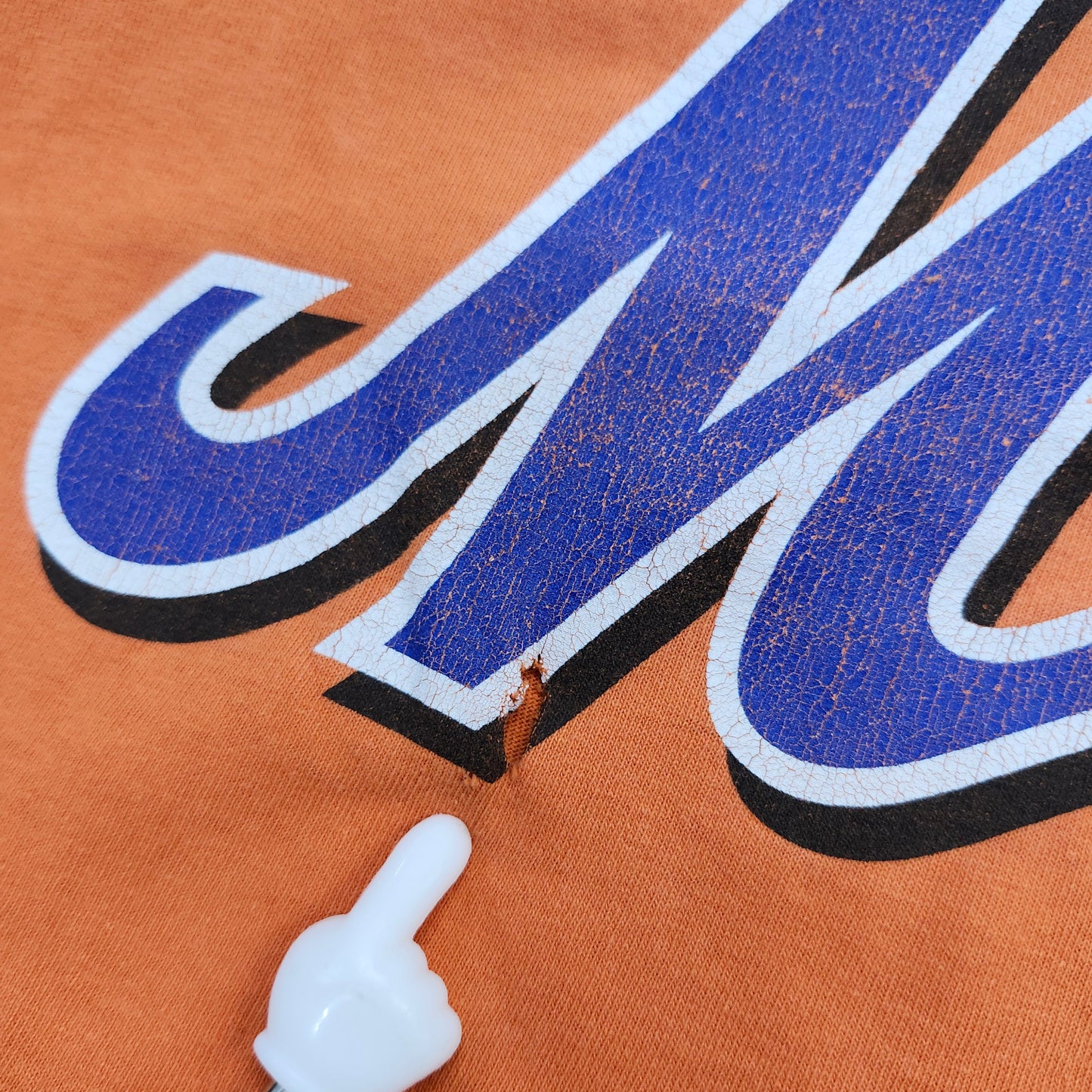 Vintage New York Mets Shirt Mens M Orange MLB Baseball Mike Piazza 31 Graphic Tee