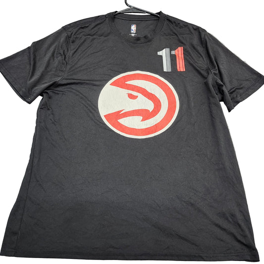 Atlanta Hawks Trae Young 11 NBA Black Graphic T-Shirt Mens XL Short Sleeve