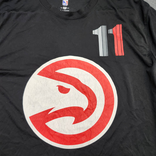 Atlanta Hawks Trae Young 11 NBA Black Graphic T-Shirt Mens XL Short Sleeve