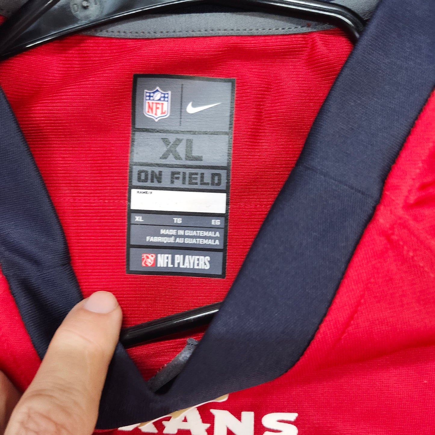 Houston Texans Brooks Reed 58 NFL Nike Mens Jersey Red XL On Field