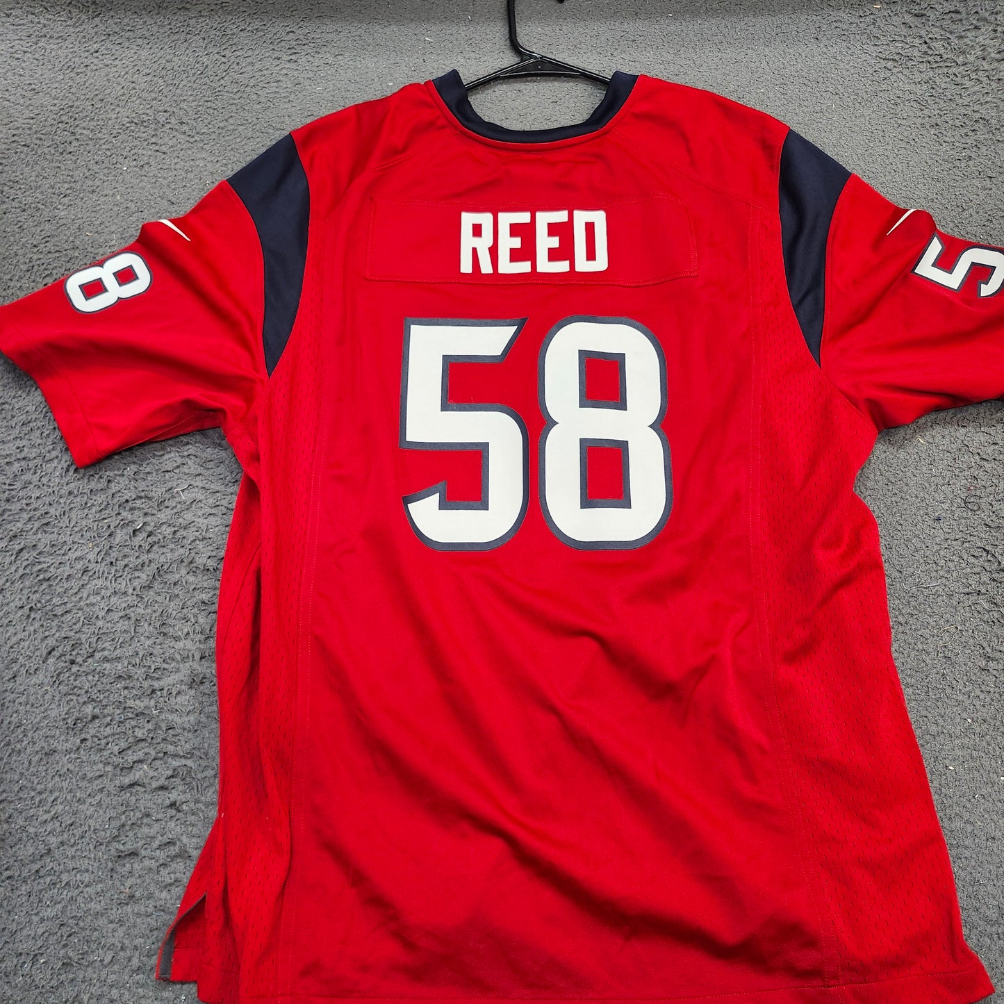 Houston Texans Brooks Reed 58 NFL Nike Mens Jersey Red XL On Field