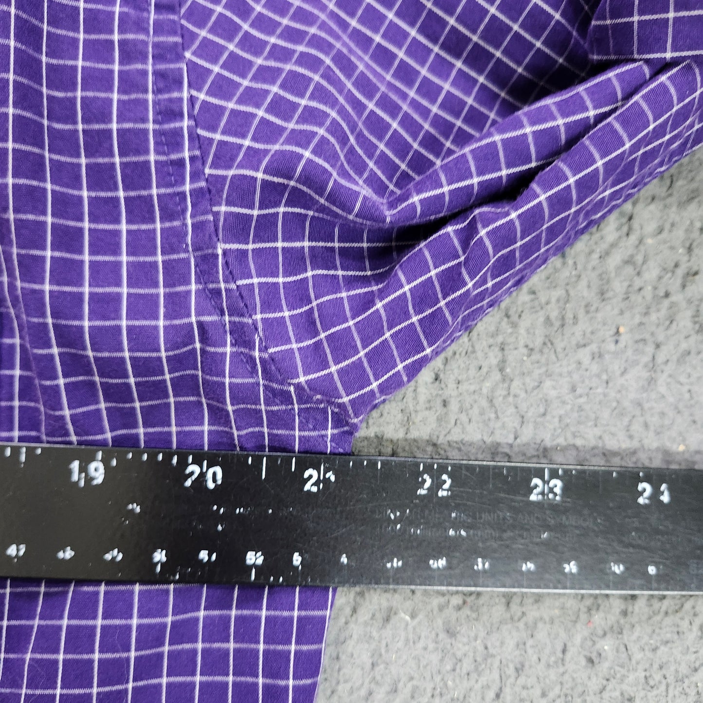 Antigua Baltimore Ravens Mens Small Purple Grid Button Down Shirt NFL Logo