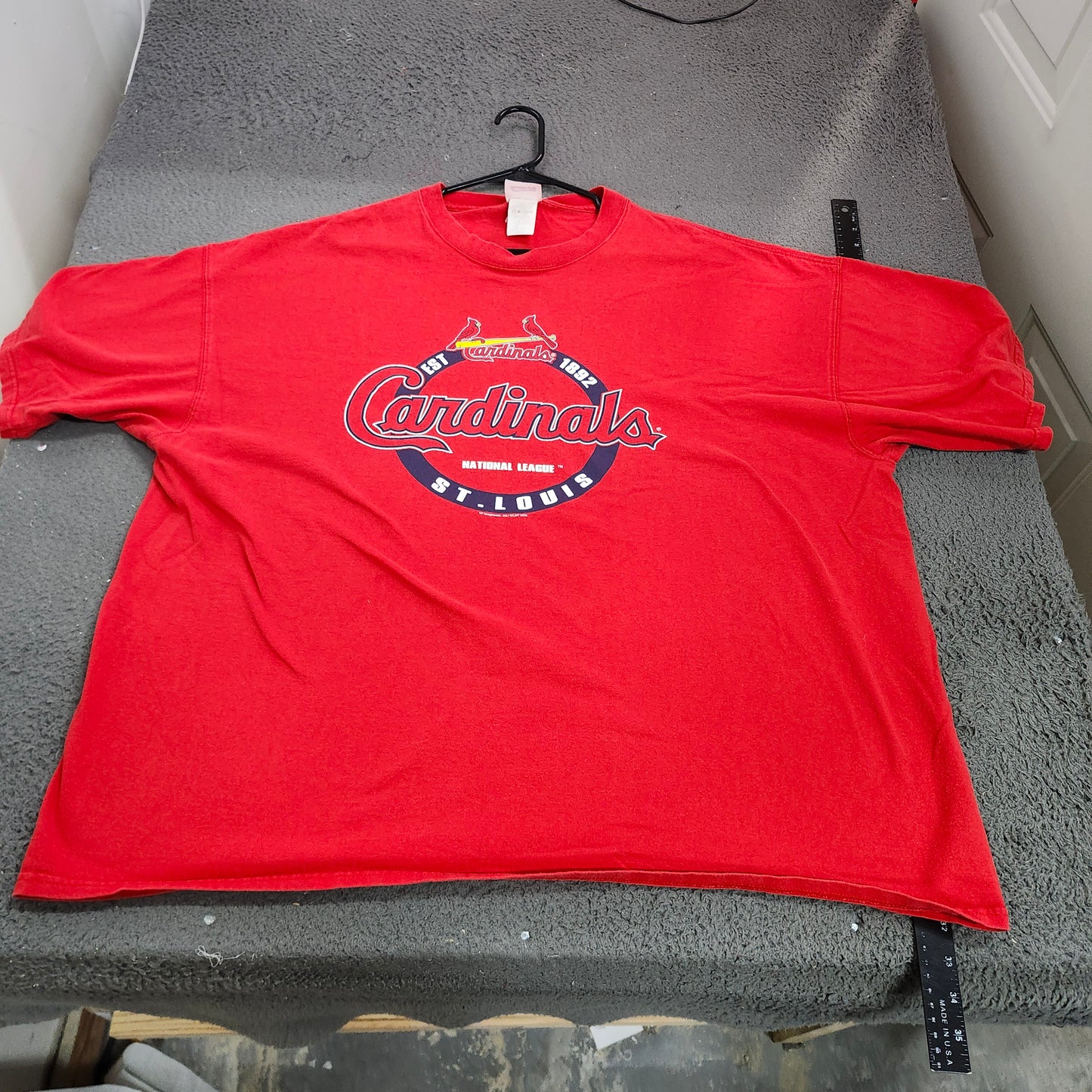 St Louis Cardinals Shirt Mens 3XL Red MLB Baseball CSA National League Tee