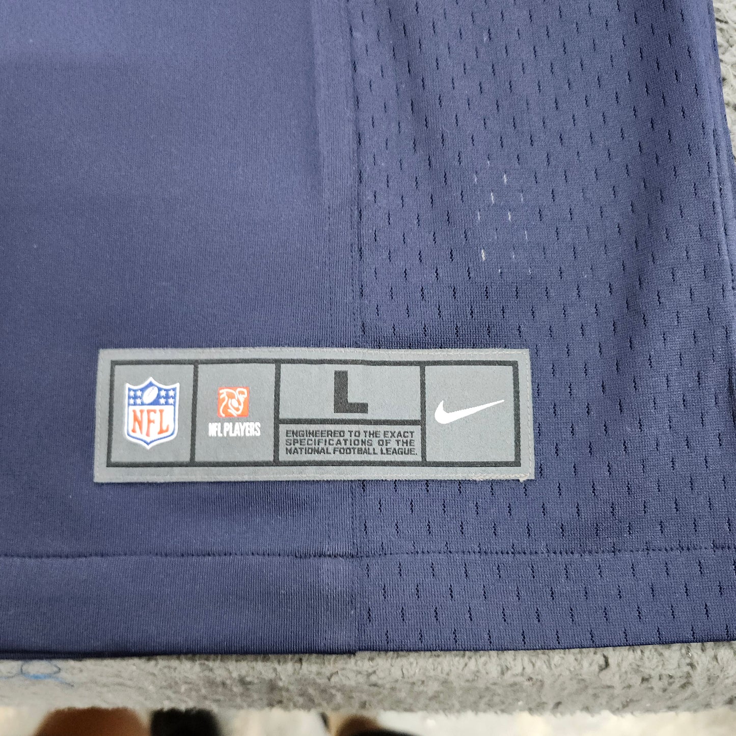 Nike Houston Texans NFL On Field Jersey Navy Blue Red Number 8 Mens Large L