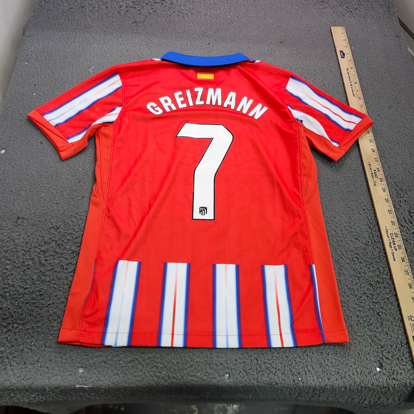 Nike Atletico Madrid Griezmann 7 Home Jersey Red White Blue Large Soccer