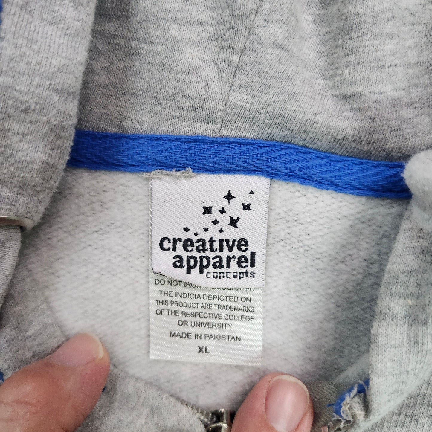 Kentucky Wildcats Hoodie Gray Full Zip Creative Apparel Concepts XL