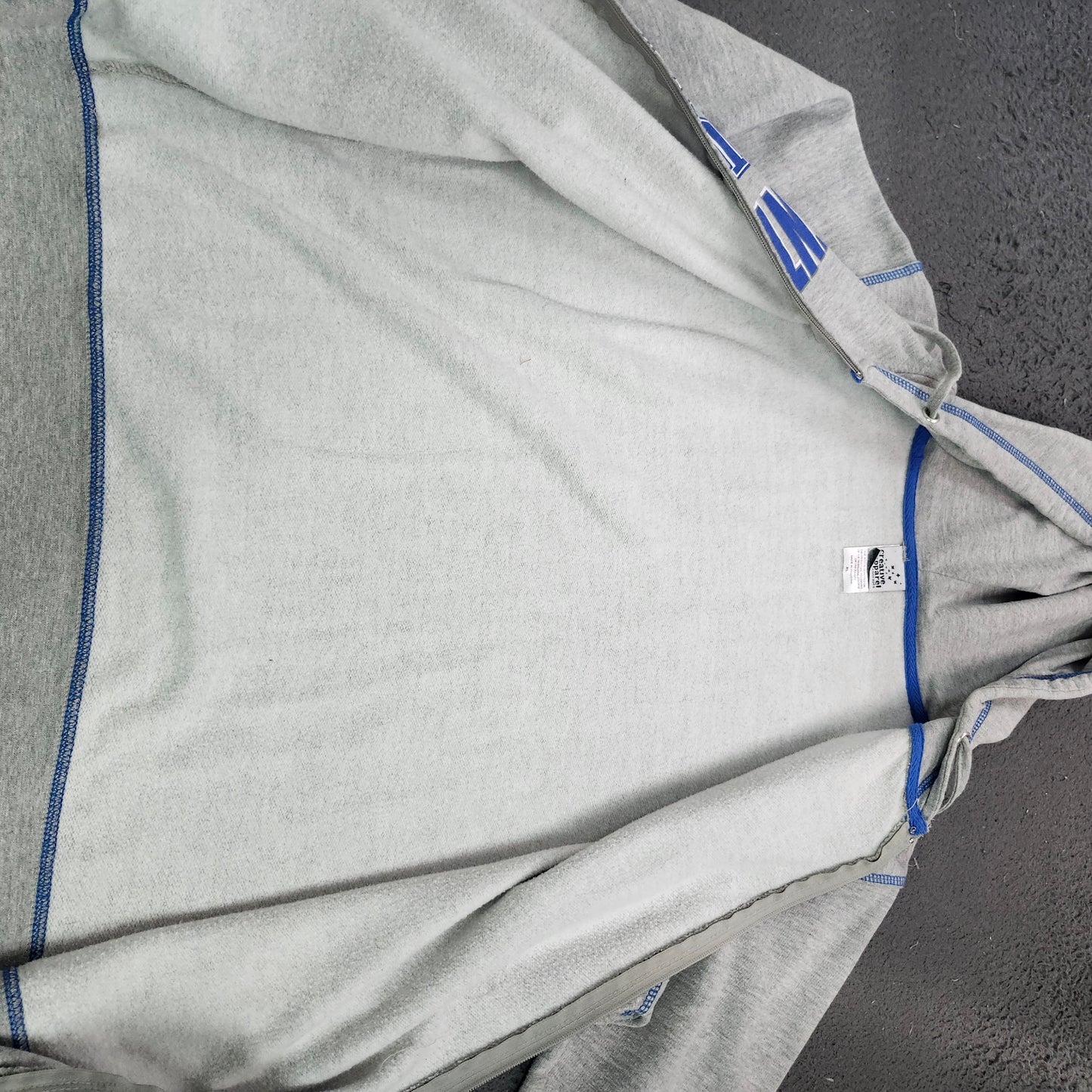 Kentucky Wildcats Hoodie Gray Full Zip Creative Apparel Concepts XL