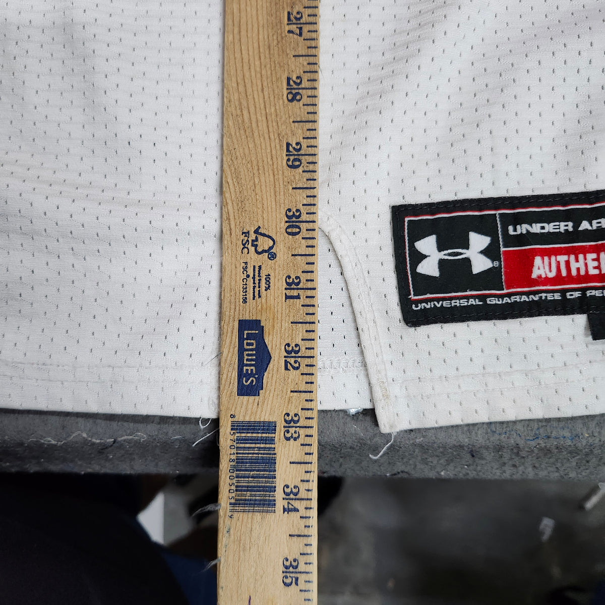 Under Armour Authentic Jersey Shirt Mens Medium White Lions 2 Football Mesh