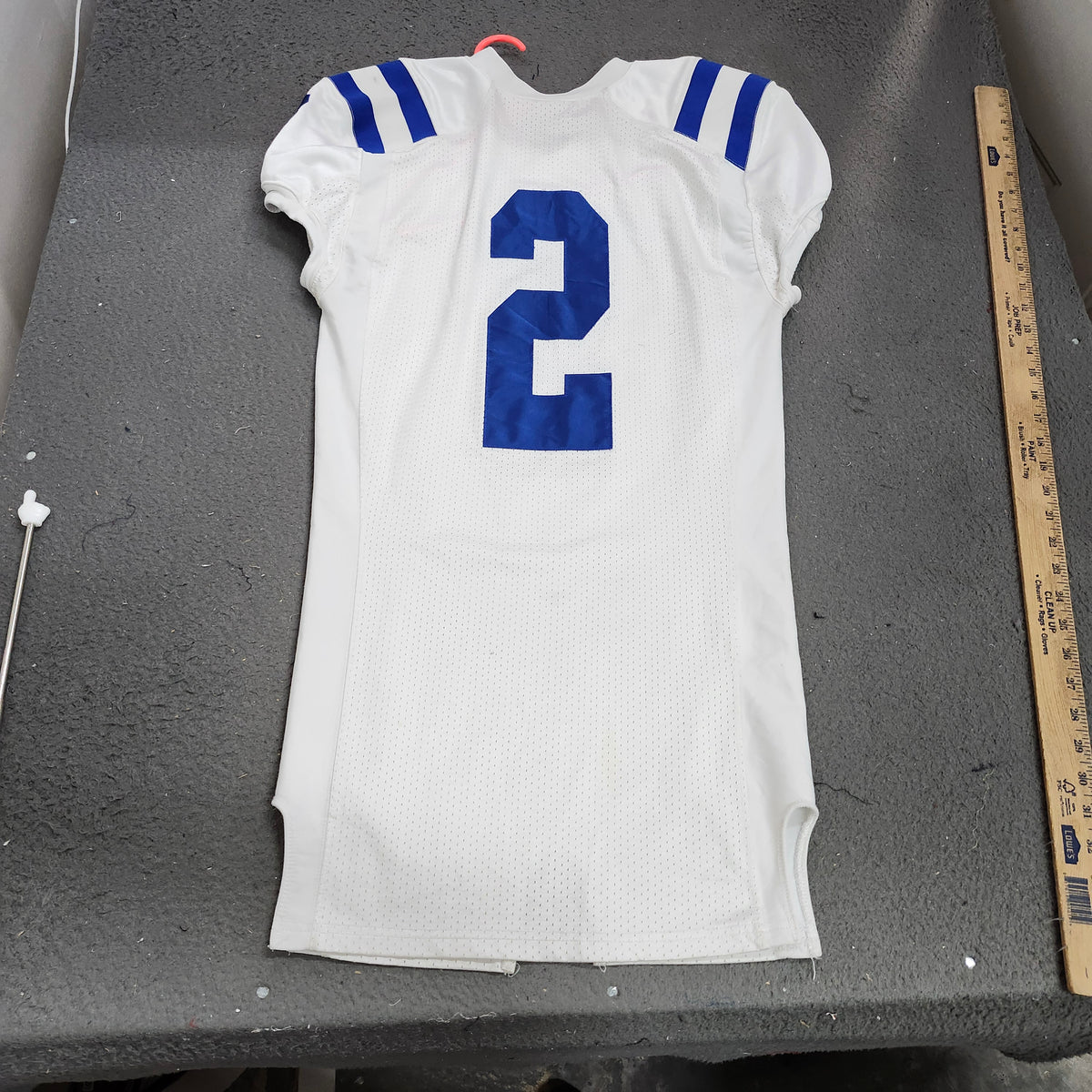 Under Armour Authentic Jersey Shirt Mens Medium White Lions 2 Football Mesh